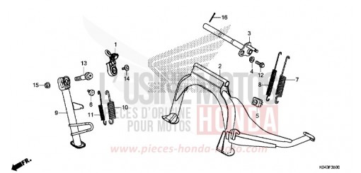 RESERVOIR A CARBURANT (VTX1300S4/5/6/7) VTX1300S4 de 2004